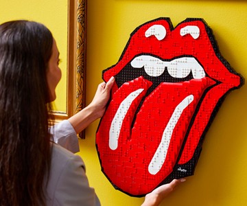 LEGO Art Rolling Stones Tongue & Lips Logo LEGO Art Rolling Stones Tongue & Lips Logo