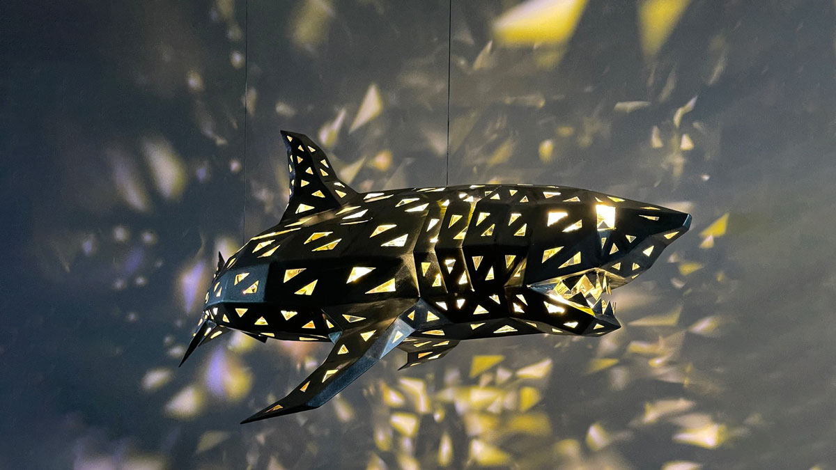 Geometric Shark Chandelier Geometric Shark Chandelier