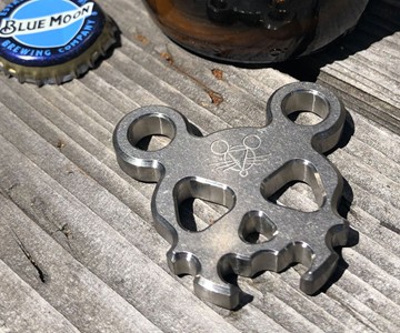 GiantMouse Morbid Mouse Mini Titanium Bottle Opener GiantMouse Morbid Mouse Mini Titanium Bottle Opener