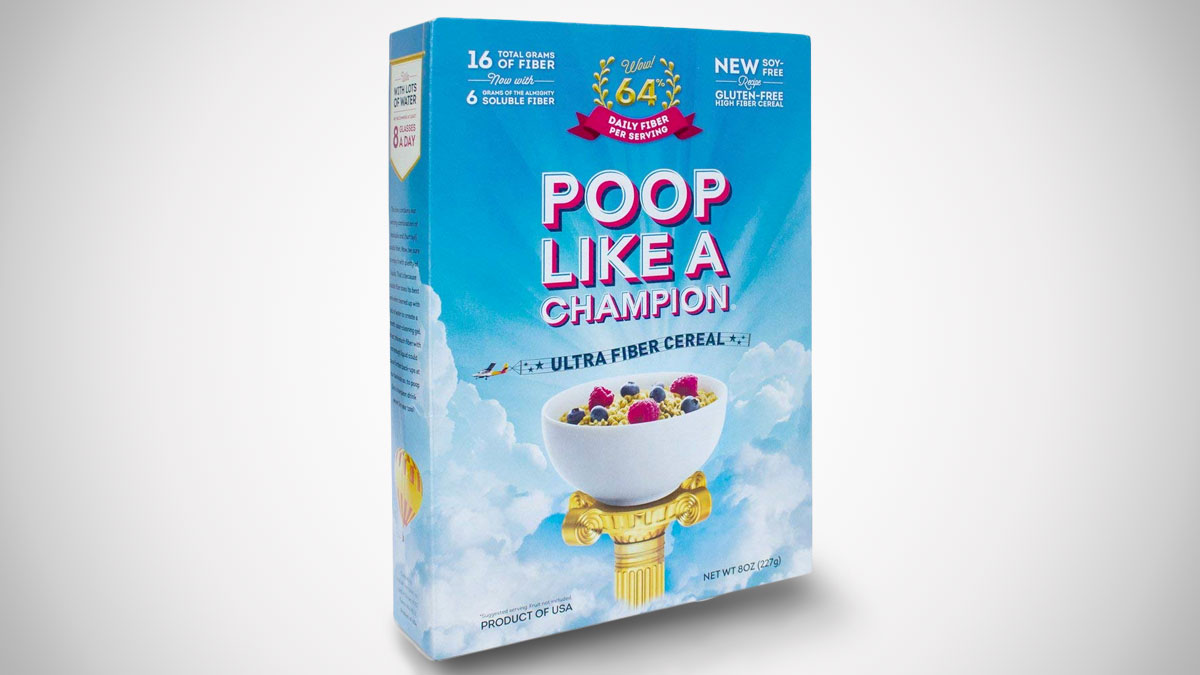 Poop Like a Champion Cereal