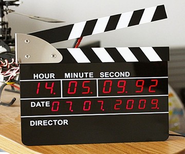 Director's Clapperboard Digital Alarm Clock Director's Clapperboard Digital Alarm Clock
