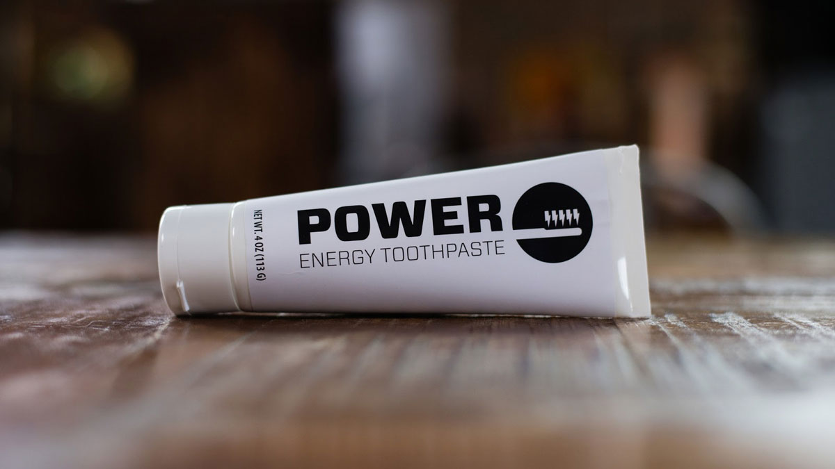 Caffeinated Toothpaste