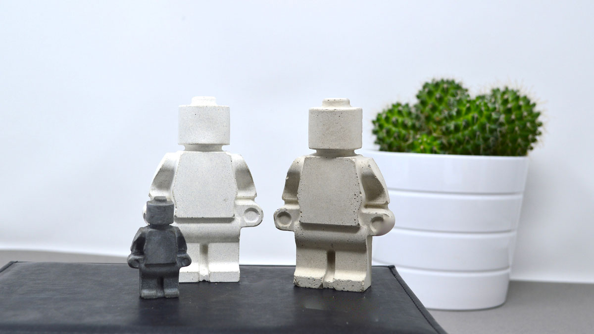 Concrete LEGO Minifigs Concrete LEGO Minifigs