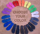 Sand Imprint Flip Flops