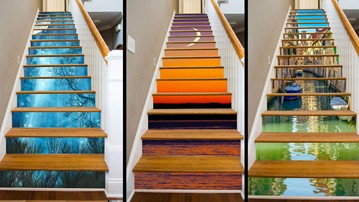 Decorate: RiserArt Adhesive Stairway Decor Decorate: RiserArt Adhesive Stairway Decor