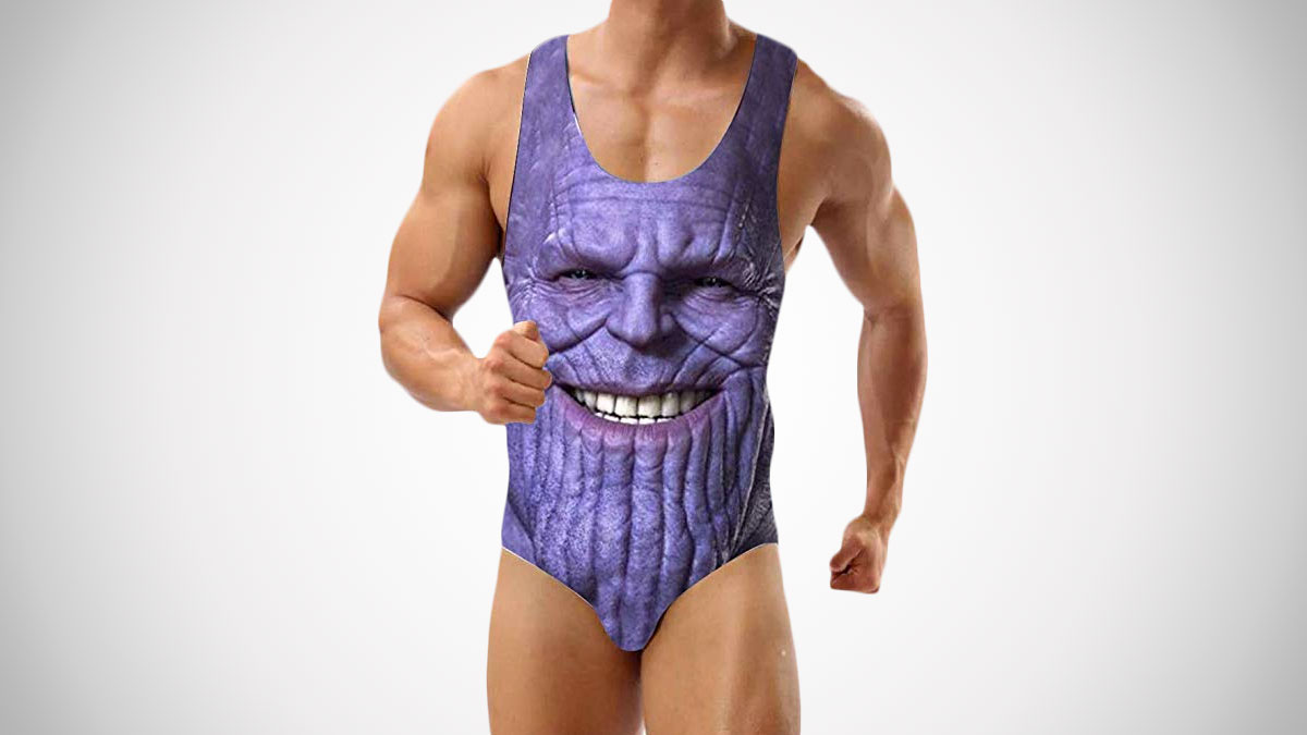 Men's One-Piece Thanos Swimsuit Men's One-Piece Thanos Swimsuit