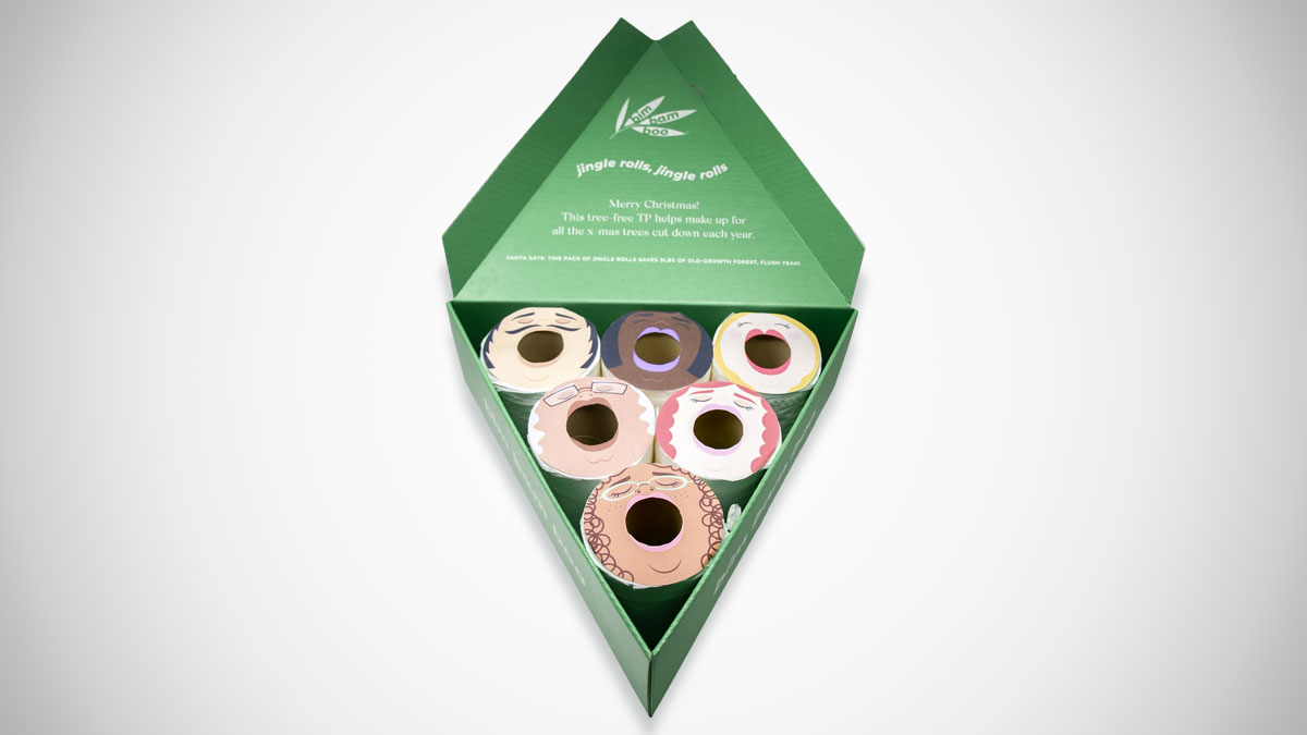Jingle Rolls Singing Caroler Toilet Paper Jingle Rolls Singing Caroler Toilet Paper