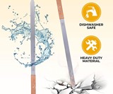 GrillBee  Flat Stainless Steel Kabob Skewers