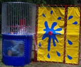 Man Dunked in Backyard Dunk Tank