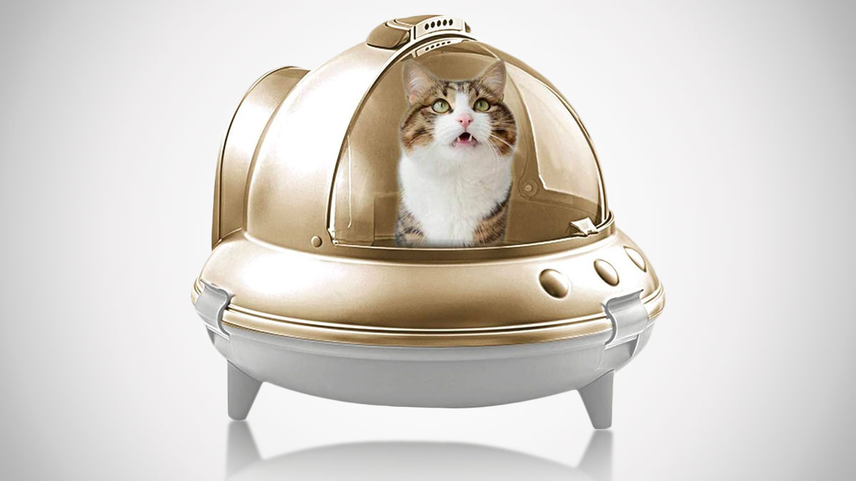 UFO Cat Litter Box UFO Cat Litter Box