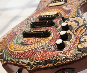 Bacce Occ6 Dragon Skin Handmade Electric Guitar Bacce Occ6 Dragon Skin Handmade Electric Guitar