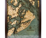 Below the Boat Bathymetric Wood Charts