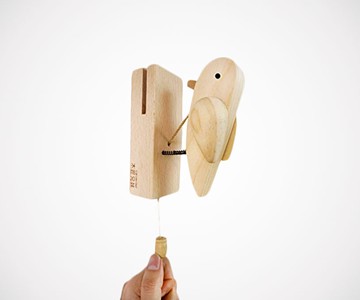 Woodpecker Door Knocker with Pull Cord