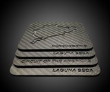 Carbon Fiber Race Track Drink Coaster Set