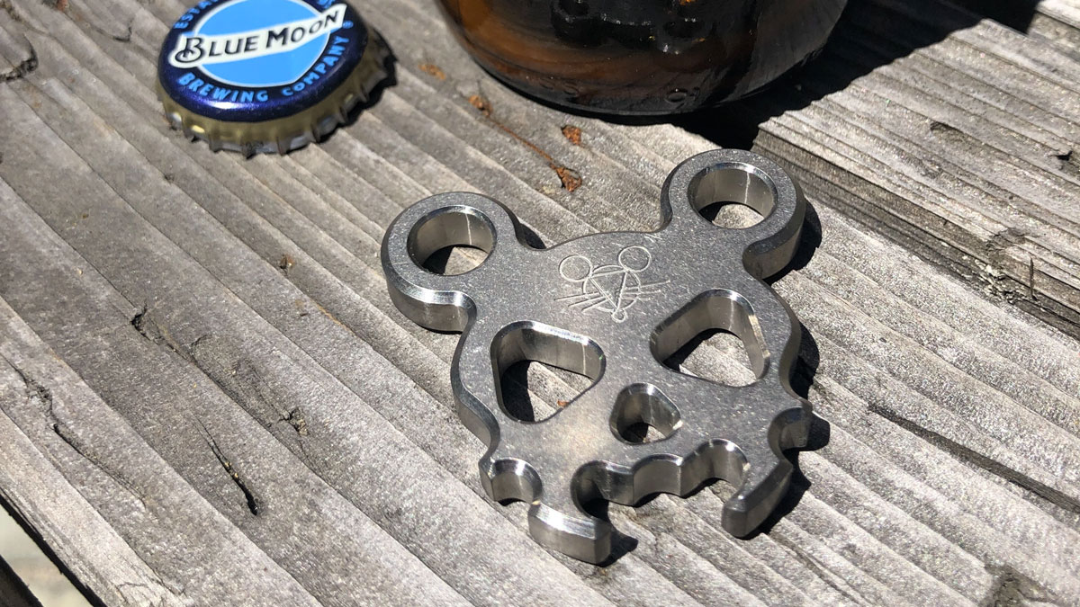 GiantMouse Morbid Mouse Mini Titanium Bottle Opener