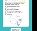 100 Tricks to Appear Smart in Meetings
