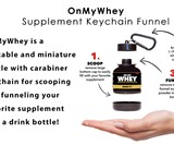 Portable Protein & Supplement Powder Keychains