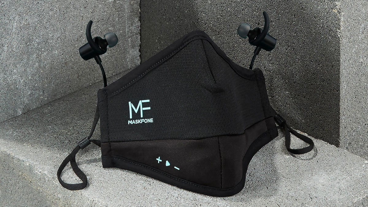 MaskFone - Face Mask with Built-In Earbuds