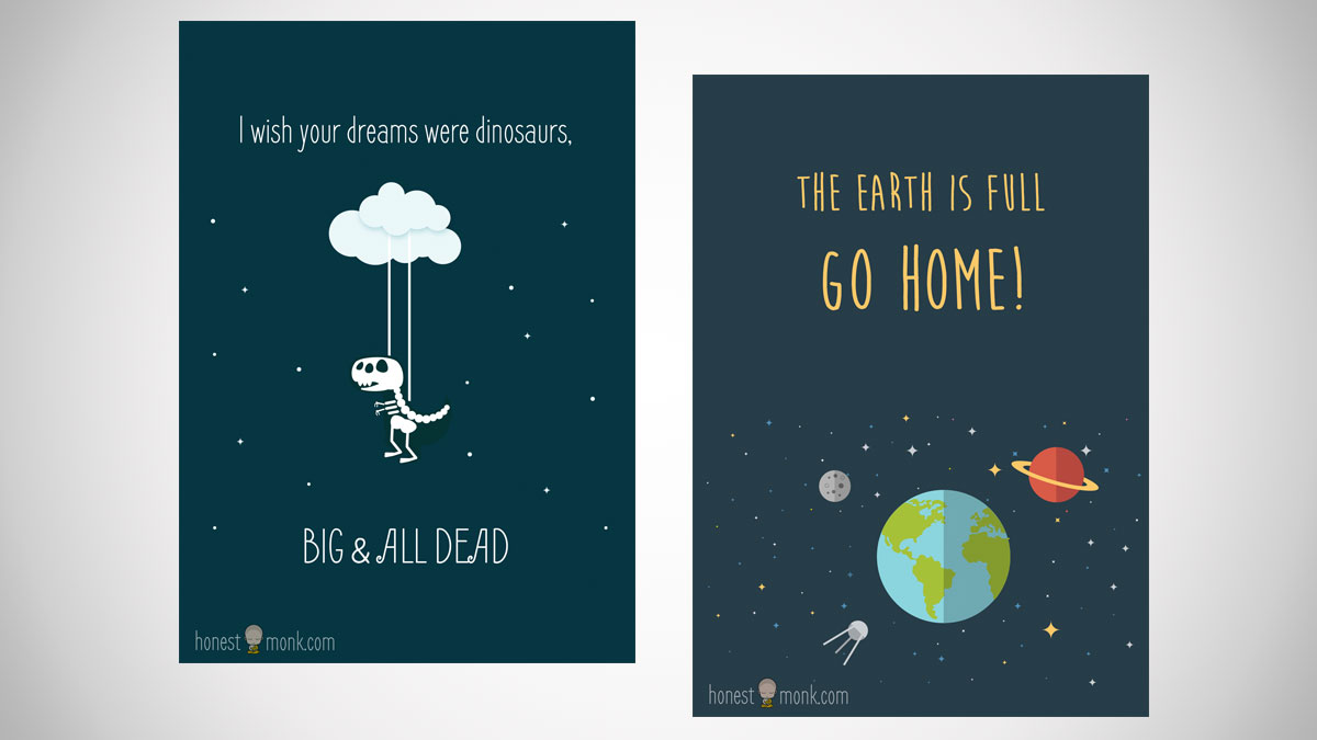 Honest Monk Greeting Cards Honest Monk Greeting Cards
