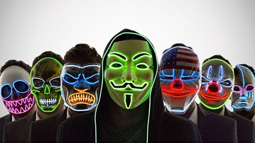 Neon Nightlife Scary Light-Up Masks Neon Nightlife Scary Light-Up Masks