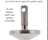 Self-Balancing Spinning Top Keychain