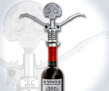 Day of the Dead Skull Corkscrew Day of the Dead Skull Corkscrew