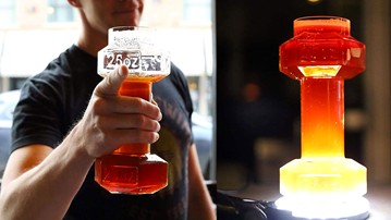 Dumbbell Beer Glasses Dumbbell Beer Glasses