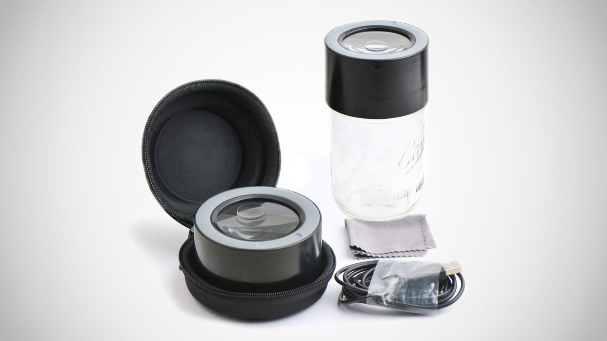 MasonBrite LED Magnifying Mason Jar Lid MasonBrite LED Magnifying Mason Jar Lid
