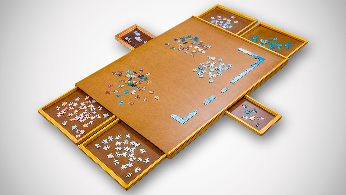 Jumbl Puzzle Board Wooden Jigsaw Puzzle Table Jumbl Puzzle Board Wooden Jigsaw Puzzle Table
