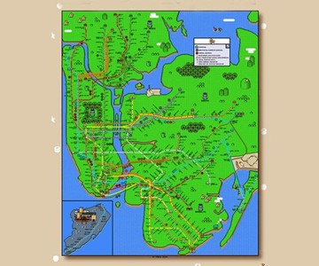 Super Mario New York City Subway Map Super Mario New York City Subway Map