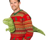 3D T-Rex Ugly Christmas Sweater