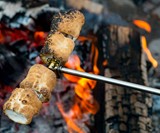 The Frank Crank Campfire Rotisserie Roasting Stick