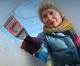 Heated Windshield Ice Scraper