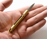Brass OTF Keychain Knife