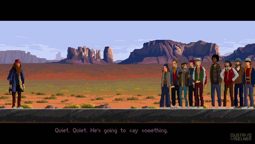 Pixel Art Forrest Gump Poster