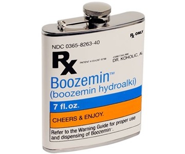 Prescription Label Flask Prescription Label Flask