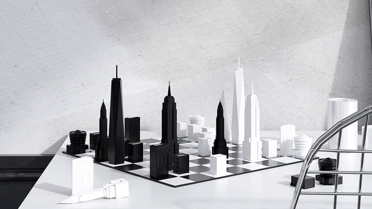Iconic Skyline Chess Sets