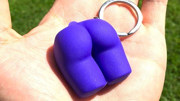 The Buttress Pillow Mini Butt Keychain The Buttress Pillow Mini Butt Keychain