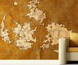 Final Fantasy VII World Map Mural