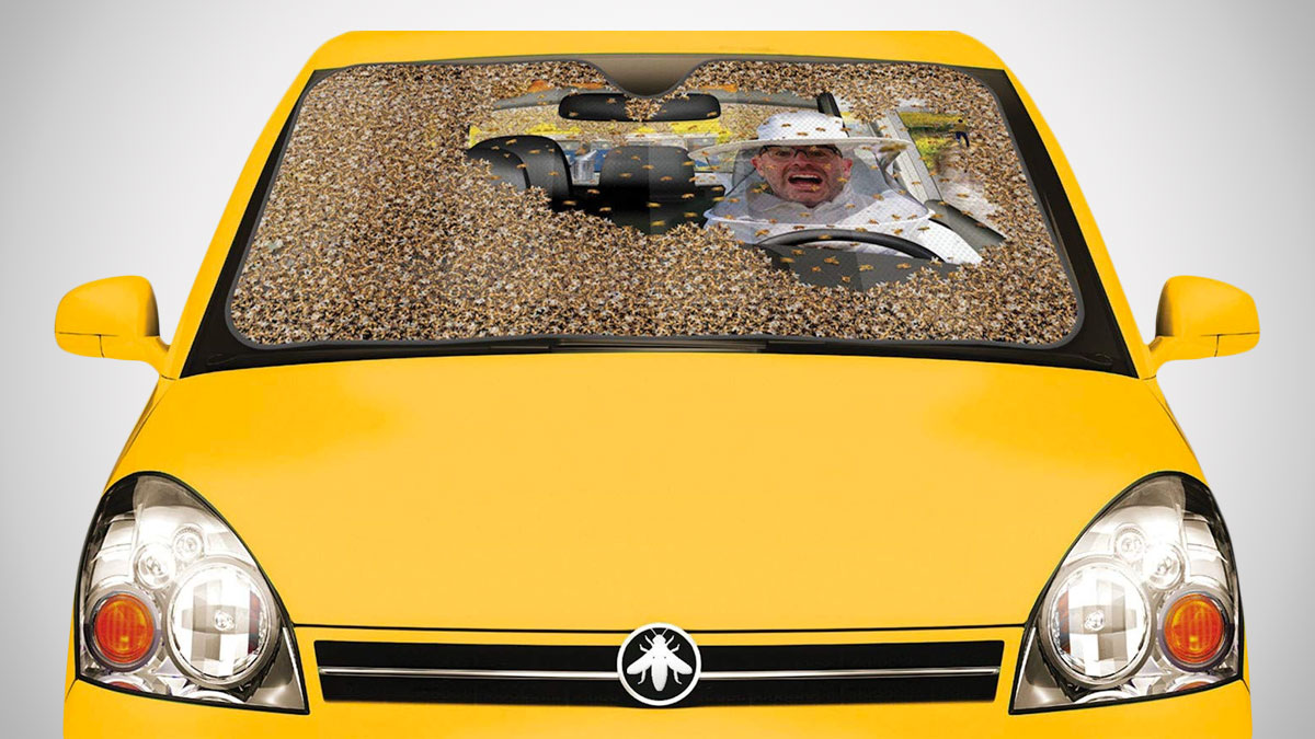 Car Full of Bees Sunshade Car Full of Bees Sunshade
