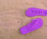 Sand Imprint Flip Flops