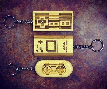 8-Bit Flash Drive Keychains 8-Bit Flash Drive Keychains