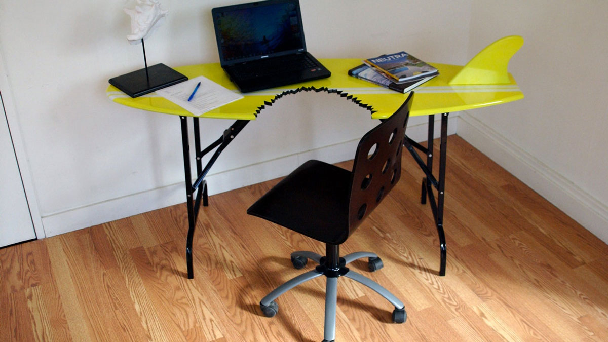 Shark Bite Surfboard Desk Shark Bite Surfboard Desk