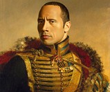 Dapper Celebrity Soldier Prints - The Rock