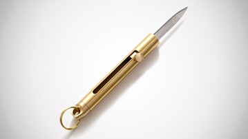 Brass OTF Keychain Knife Brass OTF Keychain Knife