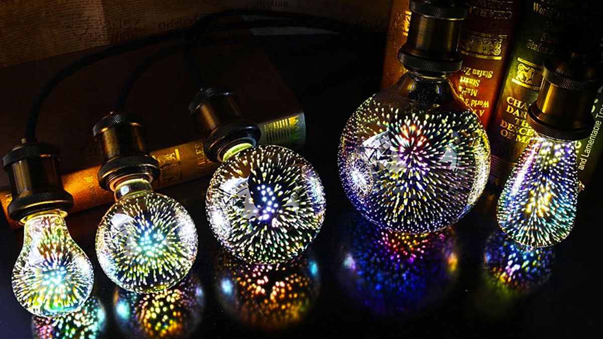 3D Fireworks Light Bulbs 3D Fireworks Light Bulbs