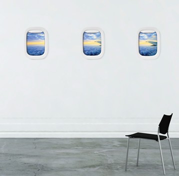 Airplane Window Picture Frames