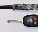 Mini Keychain Double Action Knife with Tanto Blade