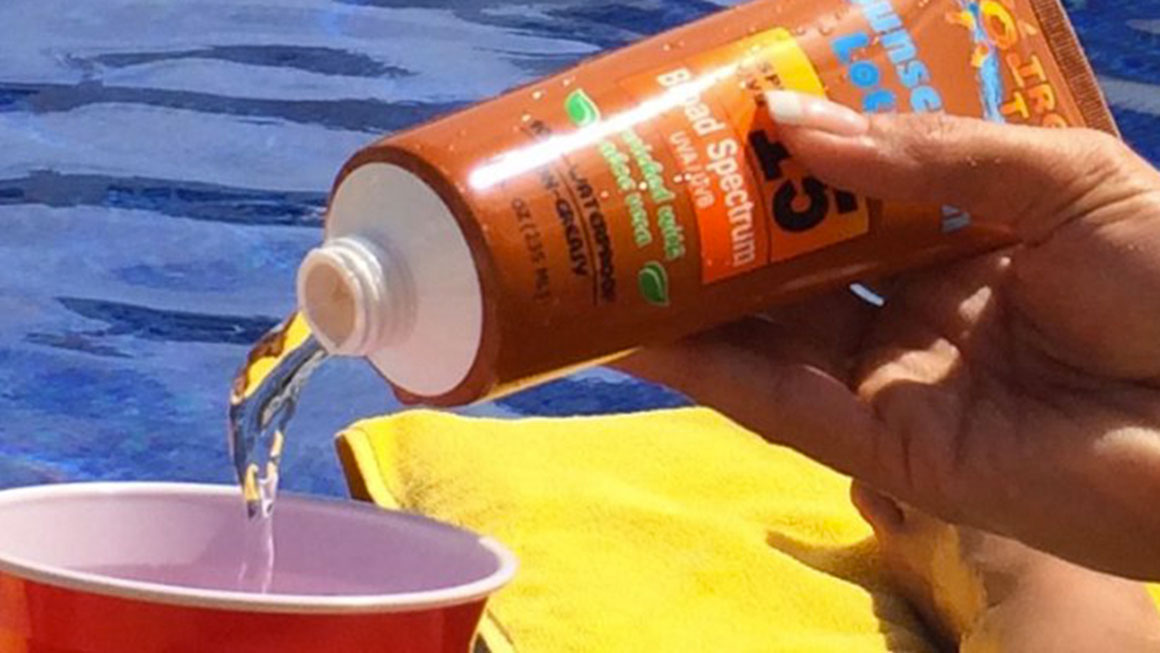 Smuggle Your Booze Sunscreen Flask Smuggle Your Booze Sunscreen Flask