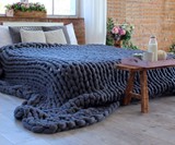 Extra Large Extra Chunky Knit Blanket